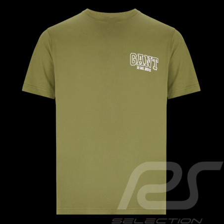 T-shirt Gant Coton Vert kaki 2003227-301 - Homme