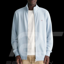 Gant Jacke Sweatshirt mit Reißverschluss Hellblau 2008006-402 - Herren