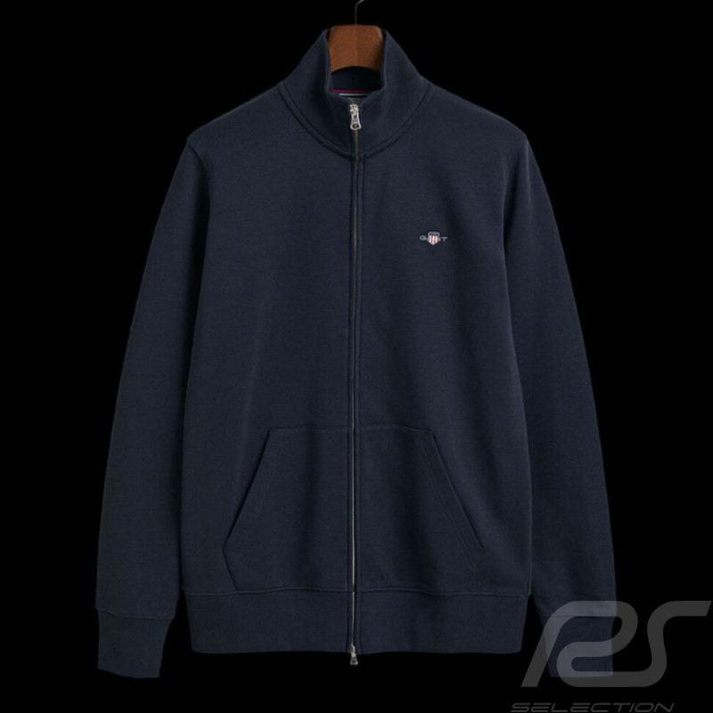 Gant Jacket Zipped Sweatshirt Evening blue 2008006-433 - men