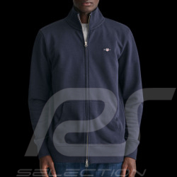 Gant Jacke Sweatshirt mit Reißverschluss Nachtblau 2008006-433 - Herren