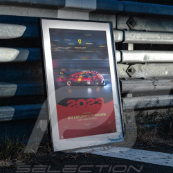 Poster Ferrari 499P n° 50 Vainqueur 24h Le Mans 2023 100ème Anniversaire - Collector's Edition
