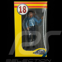 Figurine Carroll Shelby pantalon / chemise bleu 24h Le Mans 1966 Diorama 1/18 Le Mans Miniatures FLM118046-P1