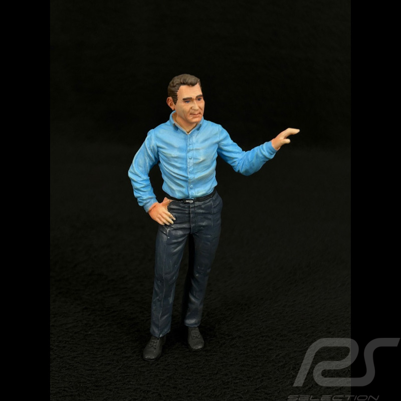 Figurine Carroll Shelby blue pants / shirt Diorama 24h Le Mans 1966 1/18 Le Mans Miniatures FLM118046-P1