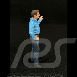 Figurine Carroll Shelby pantalon / chemise bleu 24h Le Mans 1966 Diorama 1/18 Le Mans Miniatures FLM118046-P1