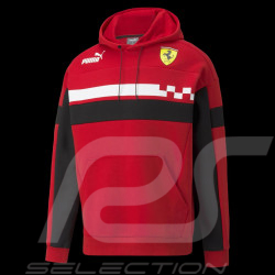 Veste Ferrari à capuche Rosso Corsa Race SDS by Puma Softshell Hoodie Rouge 531650-02 - homme