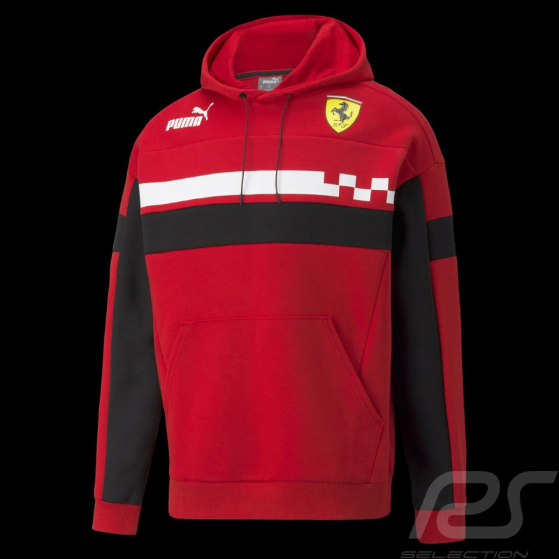 Veste Ferrari à capuche Rosso Corsa Race SDS by Puma Softshell Hoodie Rouge 531650-02 - homme