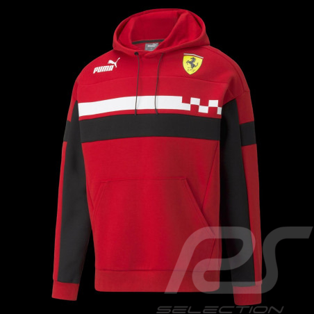 Veste Ferrari à capuche Rosso Corsa Race SDS by Puma Softshell Hoodie Rouge 531650-02 - homme