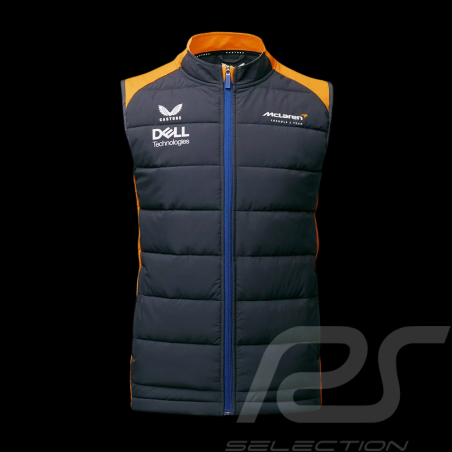 Jacket McLaren F1 Team Norris Piastri Sleeveless Jacket Anthracite Grey / Papaya Orange TM0825 - men
