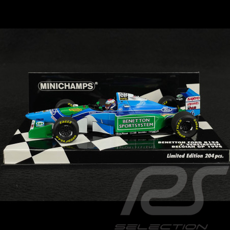 Jos Verstappen Benetton Ford B194 n° 6 3ème GP Belgique 1994 F1 1/43 Minichamps 417941106