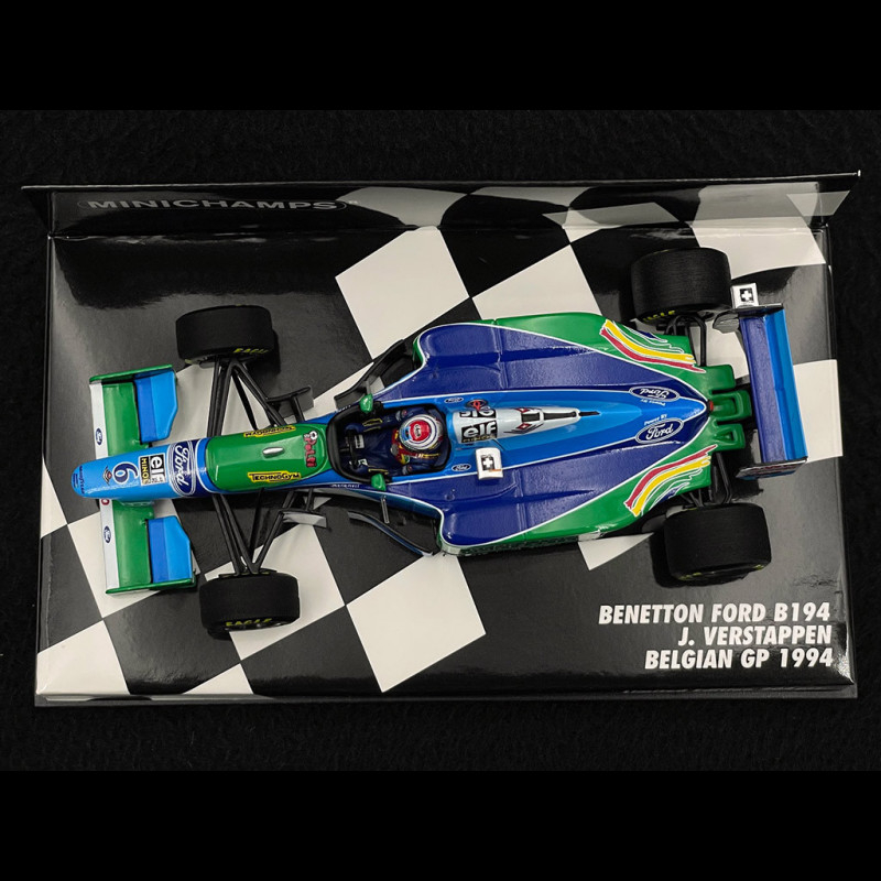 Miniature F1 Minichamps 1/18 – Benetton Ford B194 Verstappen, 1994, état Excellent