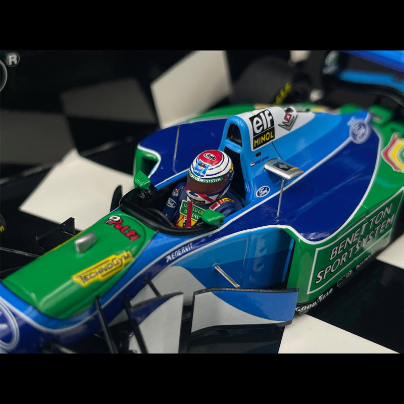 Miniature F1 Minichamps 1/18 – Benetton Ford B194 Verstappen, 1994, état Excellent