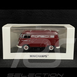 VW Bulli T1 Transporter Porsche Renndienst 1963 rot 1/43 Minichamps 943052203