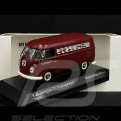 VW Bulli T1 Transporter Porsche Renndienst 1963 rot 1/43 Minichamps 943052203