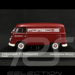 VW Bulli T1 Transporter Porsche Renndienst 1963 rot 1/43 Minichamps 943052203