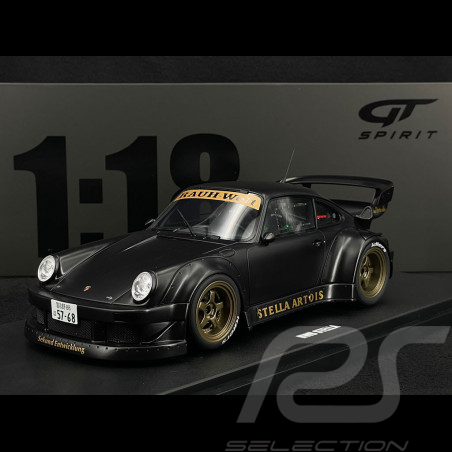 Porsche 911 Type 930 RWB Bodykit Stella Artois 2008 Black 1/18 GT Spirit GT421