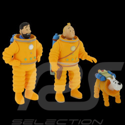 Trio figurines Tintin - Objectif lune / On a marché sur la Lune 8 cm 42507-42506-42505