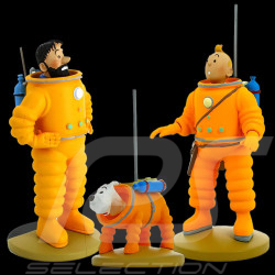 Trio figurines Tintin - Objectif lune / On a marché sur la Lune 12 cm 42187-42186-42200