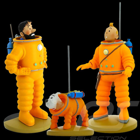 Trio Tintin Figurines -  Destination moon / Explorers on the Moon 12 cm 42187-42186-42200