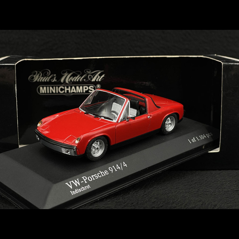 Porsche 914 /4 1973 Guards Red 1/43 Minichamps 430065665