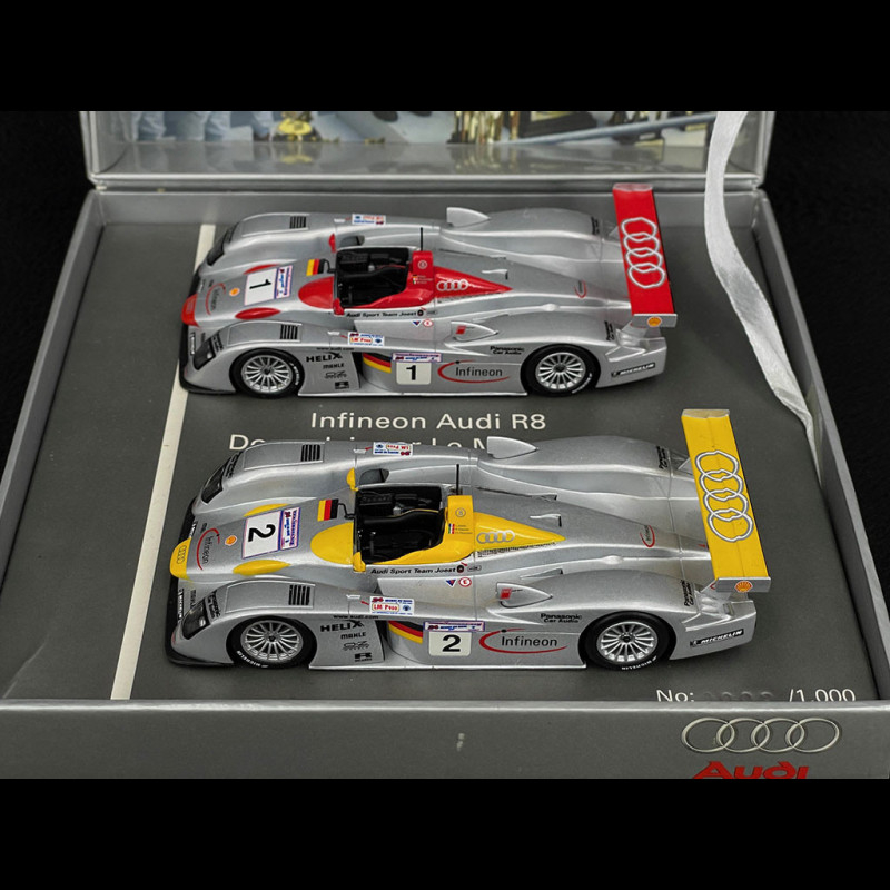 AUDI R8 # 2 circuit 24h LE MANS 2002 gr 1/43 PRESSE voiture miniature collection