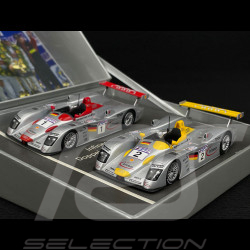 Audi R8 Set Sieger & Platz 2 24h Le Mans 2001 1/43 Minichamps 4419