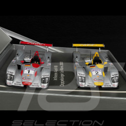 Coffret Audi R8 Vainqueur & 2ème 24h Le Mans 2001 1/43 Minichamps 4419