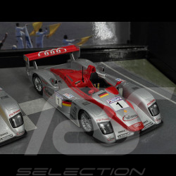 Audi R8 Set Winnner, 2nd & Platz 3 24h Le Mans 2002 1/43 Minichamps 402020123