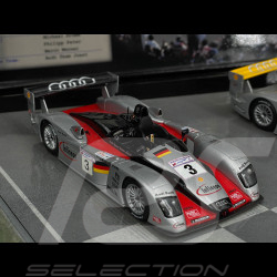 Coffret Audi R8 Vainqueur, 2ème & 3ème 24h Le Mans 2002 1/43 Minichamps 402020123