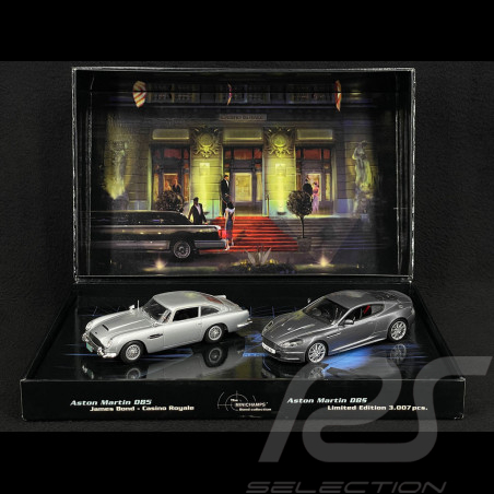 Aston Martin DB5 Set James Bond 007 Casino Royale 1963 Grau 1/43 Minichamps 402137600
