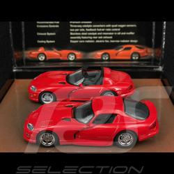 Dodge Viper & Dodge Viper GTS 1993 Set Red 1/43 Minichamps 436144000