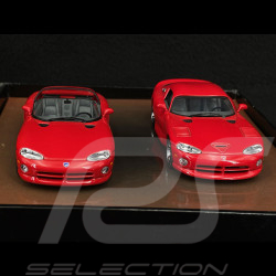 Dodge Viper & Dodge Viper GTS 1993 Set Red 1/43 Minichamps 436144000