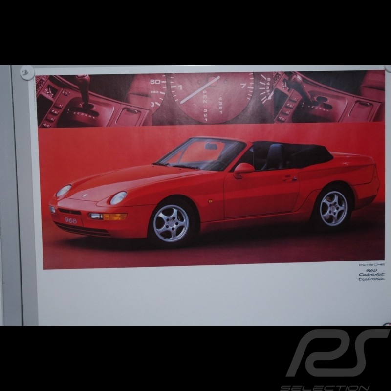 Affiche originale Porsche 968 100x76cm Affiche originale Porsche 968 100x76cm