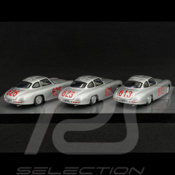 Trio Mercedes-Benz 300 SL n° 613 n° 623 & n° 626 Mille Miglia 1952 1/43 Minichamps B66040300