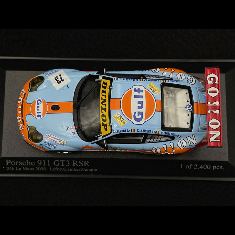 Porsche 911 GT3R RSR N°90 Le Mans 2005 – Minichamps 1/43 – Sans Boîte
