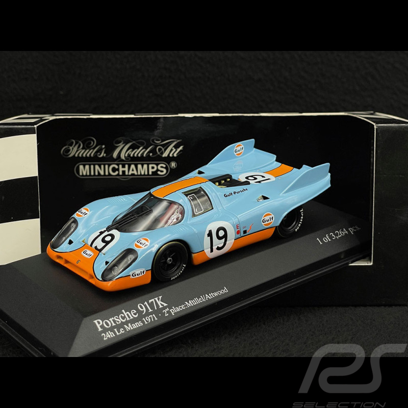Porsche 917 K n° 19 Platz 2 24h Le Mans 1971 1/43 Minichamps 400716119