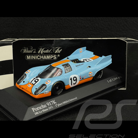 Porsche 917 K n° 19 2ème 24h Le Mans 1971 1/43 Minichamps 400716119