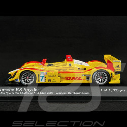 Porsche RS Spyder n° 7 Sieger ALMS Sport Car Challenge Mid-Ohio 2007 1/43 Minichamps 400076697