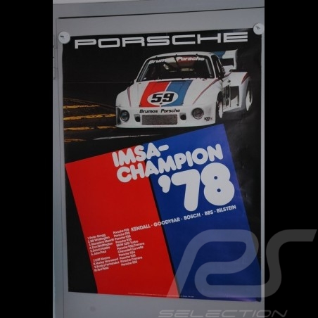  Affiche originale Porsche 935  IMSA 1978 