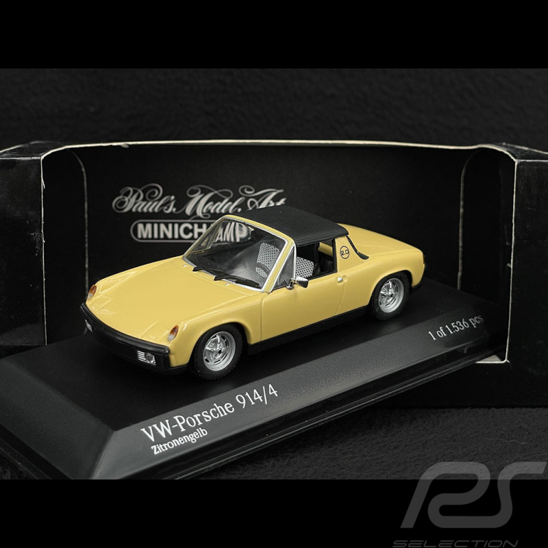 Porsche 914 /4 1973 Zitronengelb 1/43 Minichamps 430065660