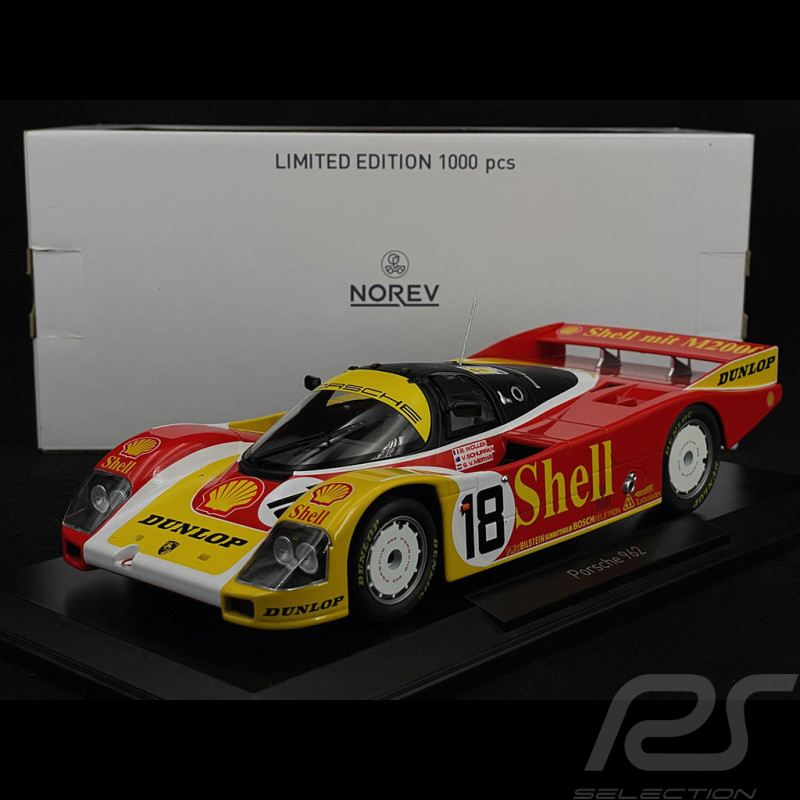 Porsche 962C Nr 18 24h Le Mans 1988 Porsche AG Shell 1/18 Norev 187414
