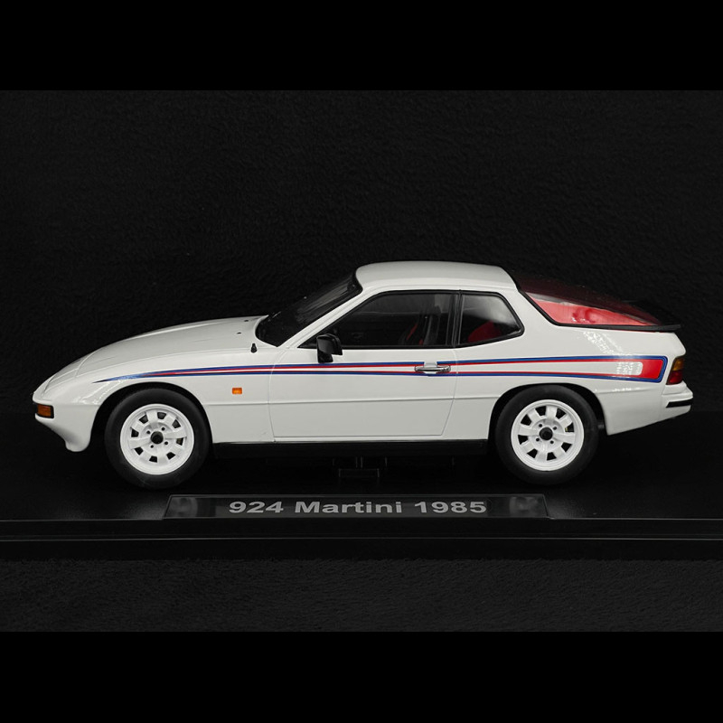 Porsche 924 1985 Martini White / Red / Blue 1/18 KK Scale KKDC180722