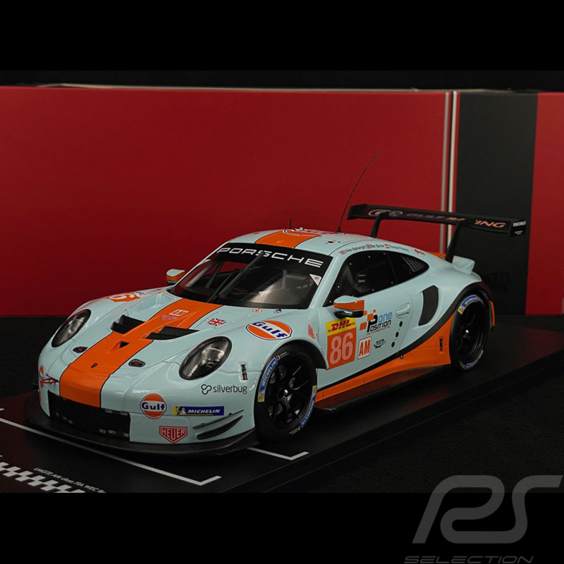Porsche 911 RSR Type 991 n° 86 1000 km Sebring 2019 1/18 Ixo Models LEGT18008B