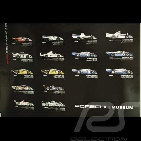 Poster originale Porsche Vainqueurs 24h du Mans 