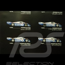 Poster Vainqueurs 24h du Mans Porsche 