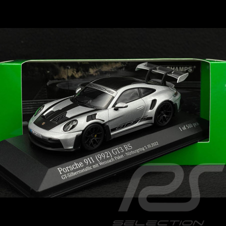 Porsche 911 GT3 RS Typ 992 Weissach Package 2022 Silber 1/43 Minichamps 410062106
