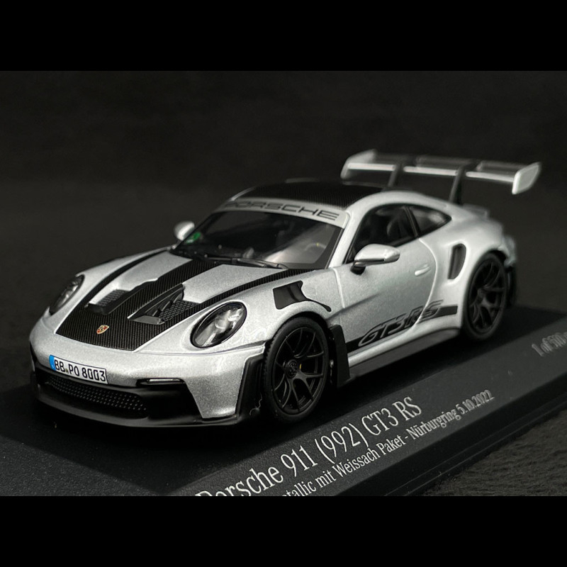Porsche 911 GT3 RS Type 992 Weissach Package 2022 Silver 1/43