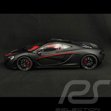 McLaren P1 2013 Mattschwarz / Rot 1/12 Autoart 12241