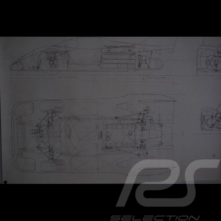 Reproduction Blueprint Porsche 917 K 1971 