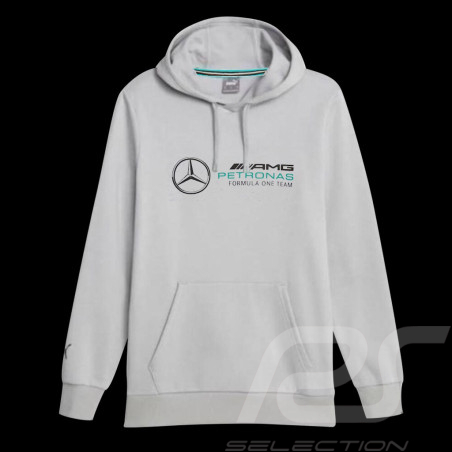 Mercedes AMG hooded sweatshirt F1 Team Petronas Puma Grey 621159-02 - men