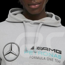 Mercedes AMG hooded sweatshirt F1 Team Petronas Puma Grey 621159-02 - men